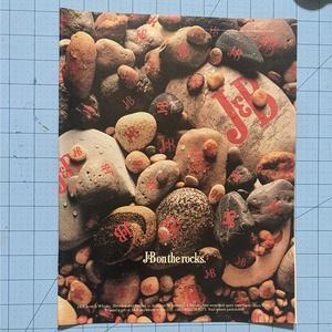 Vintage Print Ad 1988 J&B On the Rocks